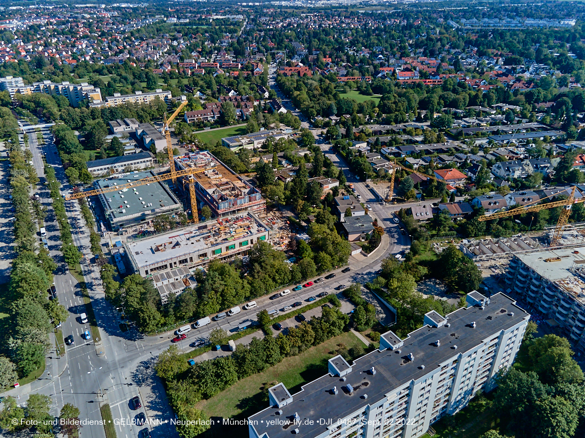 02.09.2022 - Baustelle zur Grundschule am KMR in Neuperlach
